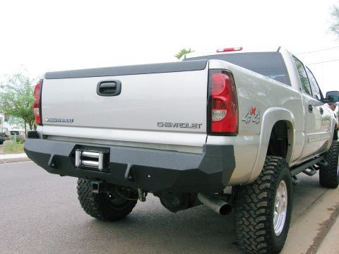 1999-2007 Chevrolet Silverado 1500/2500/3500 Rear Bumper - Iron Bull BumpersREAR IRON BUMPER