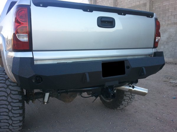 1999-2007 Chevrolet Silverado 1500/2500/3500 Rear Bumper - Iron Bull BumpersREAR IRON BUMPER