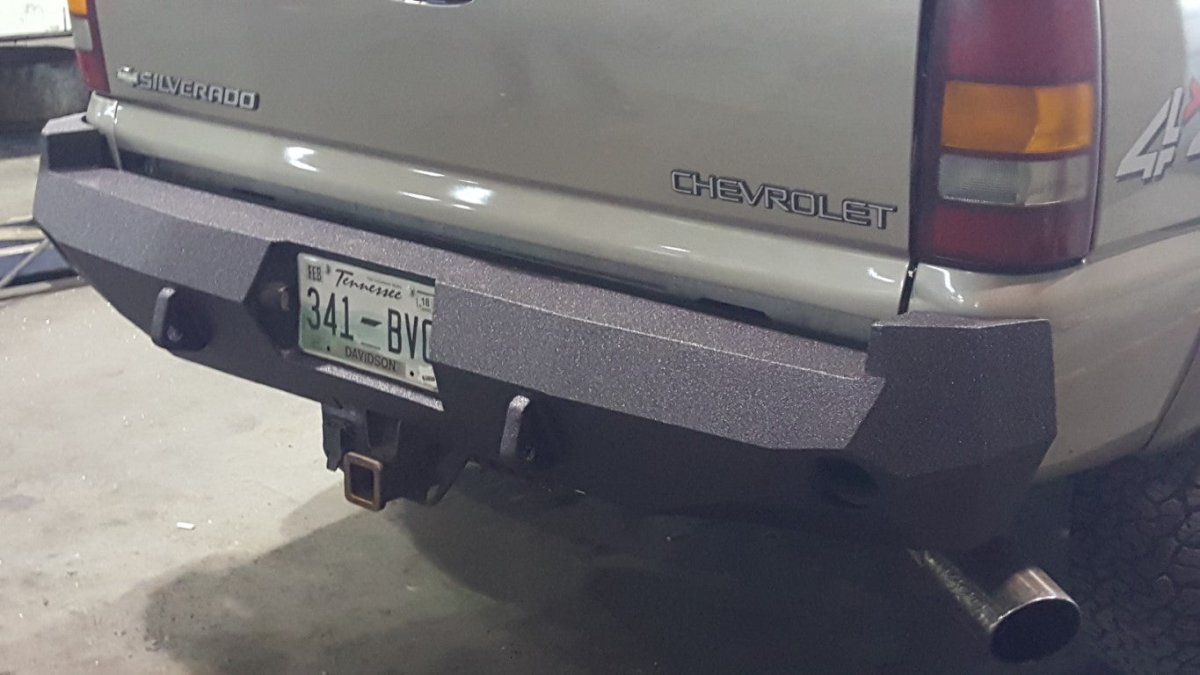 1999-2007 Chevrolet Silverado 2500/3500 Rear Bumper - Iron Bull BumpersREAR IRON BUMPER