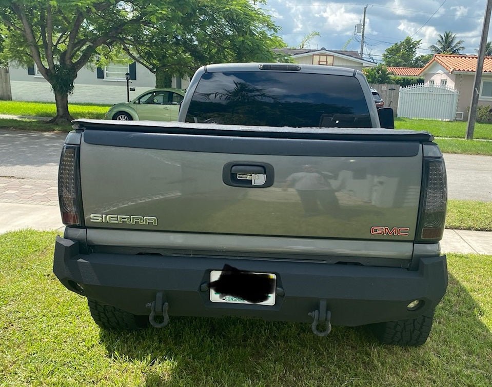 1999-2007 GMC Sierra 1500 Rear Bumper - Iron Bull BumpersREAR IRON BUMPER