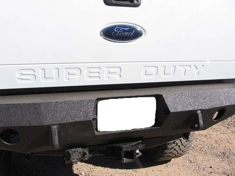 1999-2016 Ford F250/350 Rear Bumper | Parking Sensor Cutouts Available - Iron Bull BumpersREAR IRON BUMPER