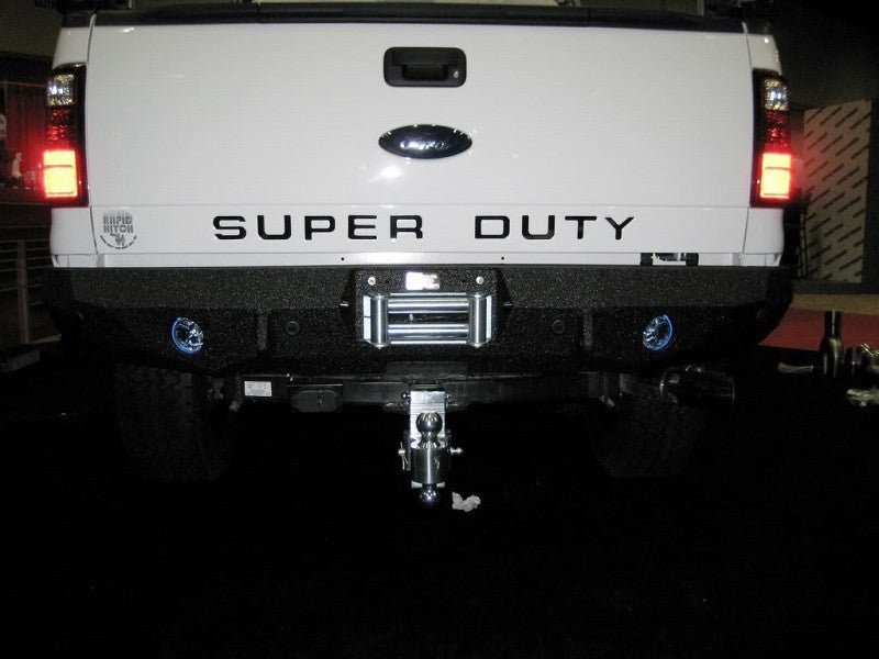 1999-2016 Ford F250/350 Rear Bumper | Parking Sensor Cutouts Available - Iron Bull BumpersREAR IRON BUMPER