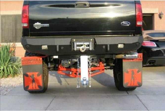 1999-2016 Ford F250/350 Rear Bumper | Parking Sensor Cutouts Available - Iron Bull BumpersREAR IRON BUMPER