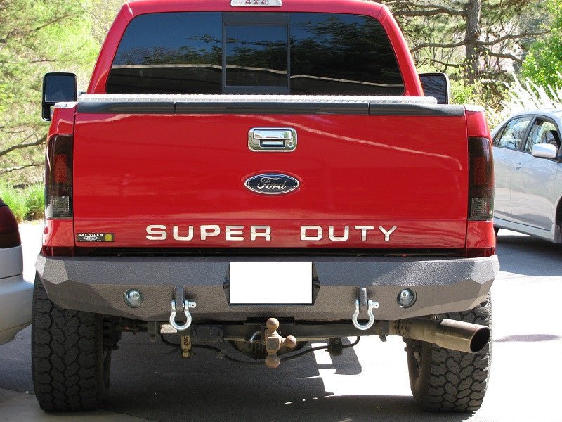 1999-2016 Ford F250/350 Rear Bumper | Parking Sensor Cutouts Available - Iron Bull BumpersREAR IRON BUMPER