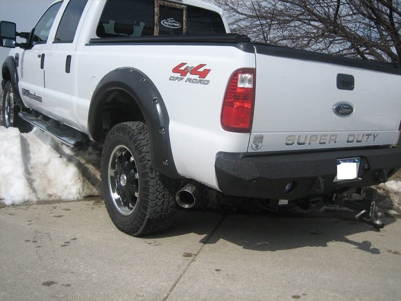 1999-2016 Ford F250/350 Rear Bumper | Parking Sensor Cutouts Available - Iron Bull BumpersREAR IRON BUMPER