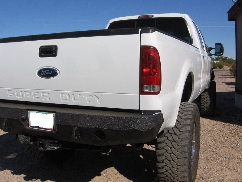 1999-2016 Ford F250/350 Rear Bumper | Parking Sensor Cutouts Available - Iron Bull BumpersREAR IRON BUMPER