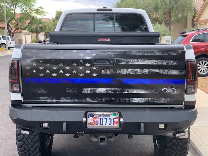 1999-2016 Ford F250/350 Rear Bumper | Parking Sensor Cutouts Available - Iron Bull BumpersREAR IRON BUMPER