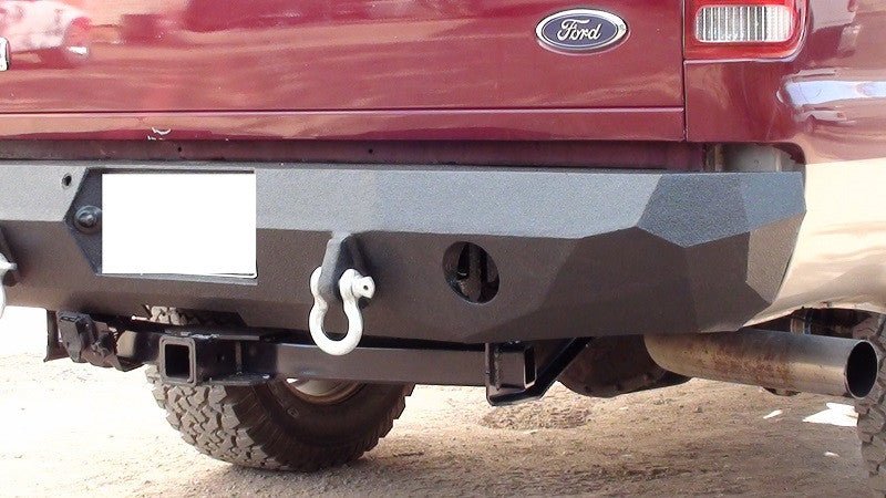 1999-2016 Ford F250/350 Rear Bumper | Parking Sensor Cutouts Available - Iron Bull BumpersREAR IRON BUMPER