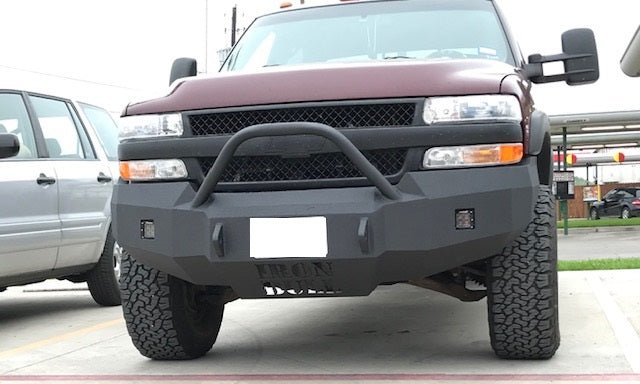 2000-2002 Chevrolet Silverado 2500/3500 Front Bumper - Iron Bull BumpersFRONT IRON BUMPER