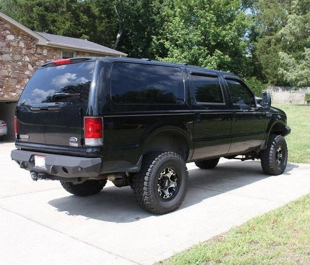 2000-2005 Ford Excursion Rear Bumper | Parking Sensor Cutouts Available - Iron Bull BumpersREAR IRON BUMPER