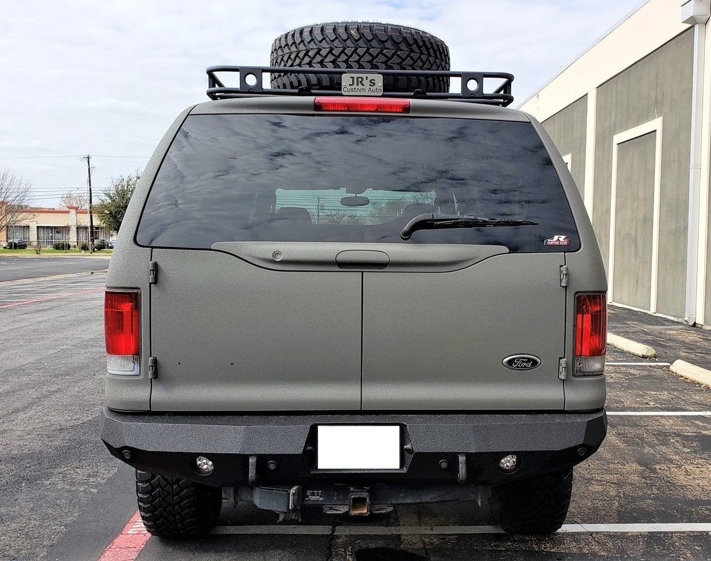 2000-2005 Ford Excursion Rear Bumper | Parking Sensor Cutouts Available - Iron Bull BumpersREAR IRON BUMPER