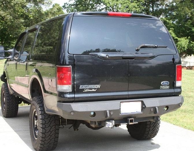 2000-2005 Ford Excursion Rear Bumper | Parking Sensor Cutouts Available - Iron Bull BumpersREAR IRON BUMPER