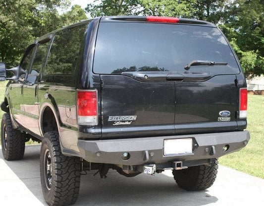 2000-2005 Ford Excursion Rear Bumper | Parking Sensor Cutouts Available - Iron Bull BumpersREAR IRON BUMPER