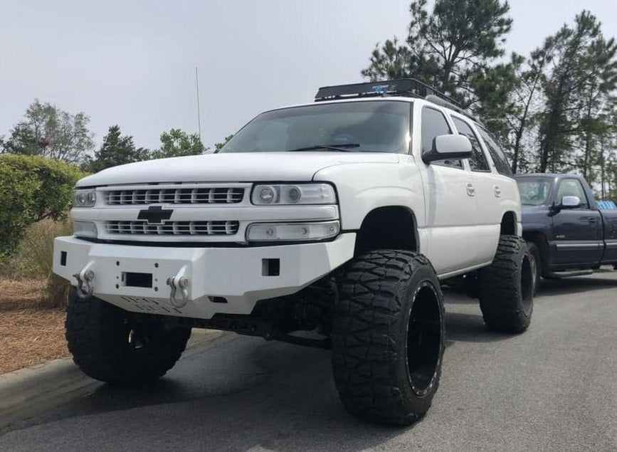 2001-2006 Chevrolet Tahoe/Suburban (5 OR 6 LUG ONLY) Front Bumper - Iron Bull BumpersFRONT IRON BUMPER