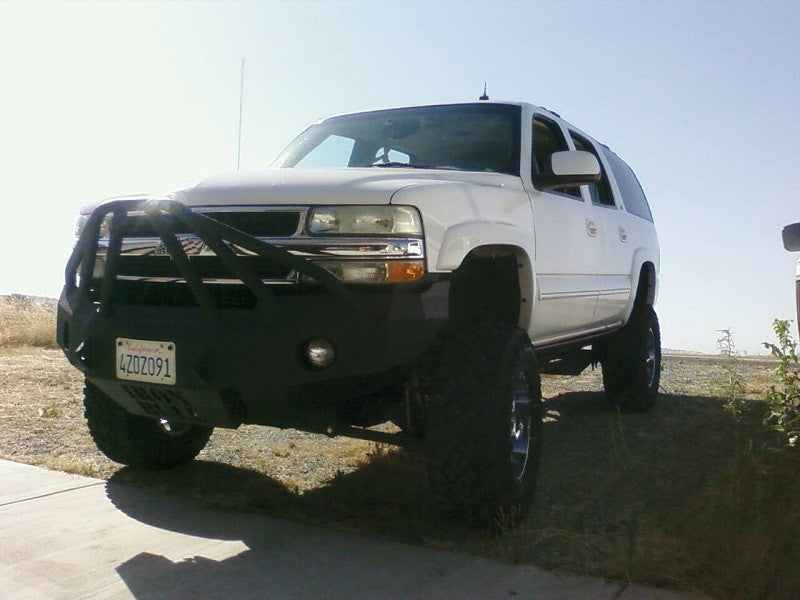 2001-2006 Chevrolet Tahoe/Suburban (5 OR 6 LUG ONLY) Front Bumper - Iron Bull BumpersFRONT IRON BUMPER