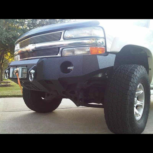 2001-2006 Chevrolet Tahoe/Suburban (5 OR 6 LUG ONLY) Front Bumper - Iron Bull BumpersFRONT IRON BUMPER