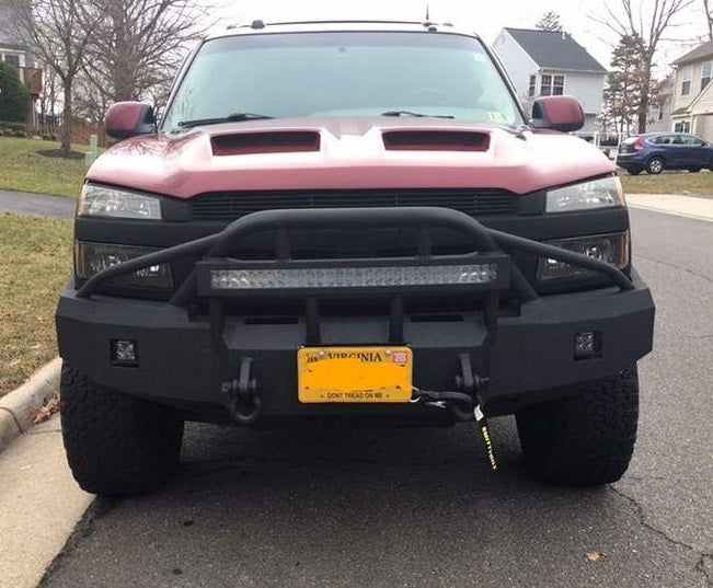 2002-2006 Chevrolet Avalanche 1500 Front Bumper (CLADDED VERSION ONLY) - Iron Bull BumpersFRONT IRON BUMPER