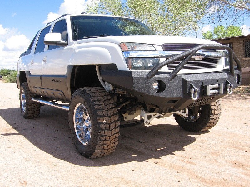 2002-2006 Chevrolet Avalanche 1500 Front Bumper (CLADDED VERSION ONLY) - Iron Bull BumpersFRONT IRON BUMPER