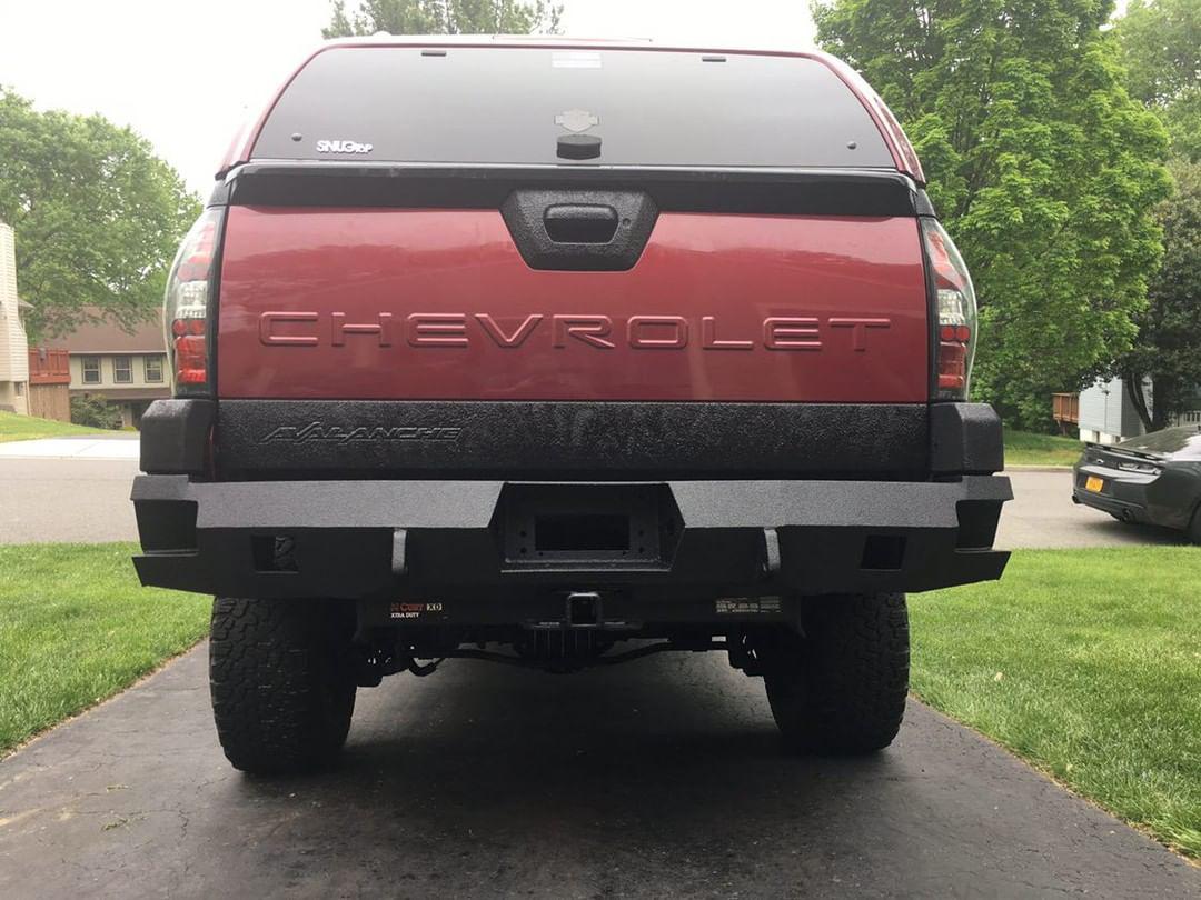 2002-2006 Chevrolet Avalanche Rear Bumper (CLADDED VERSION ONLY) - Iron Bull BumpersREAR IRON BUMPER