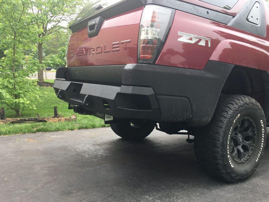 2002-2006 Chevrolet Avalanche Rear Bumper (CLADDED VERSION ONLY) - Iron Bull BumpersREAR IRON BUMPER