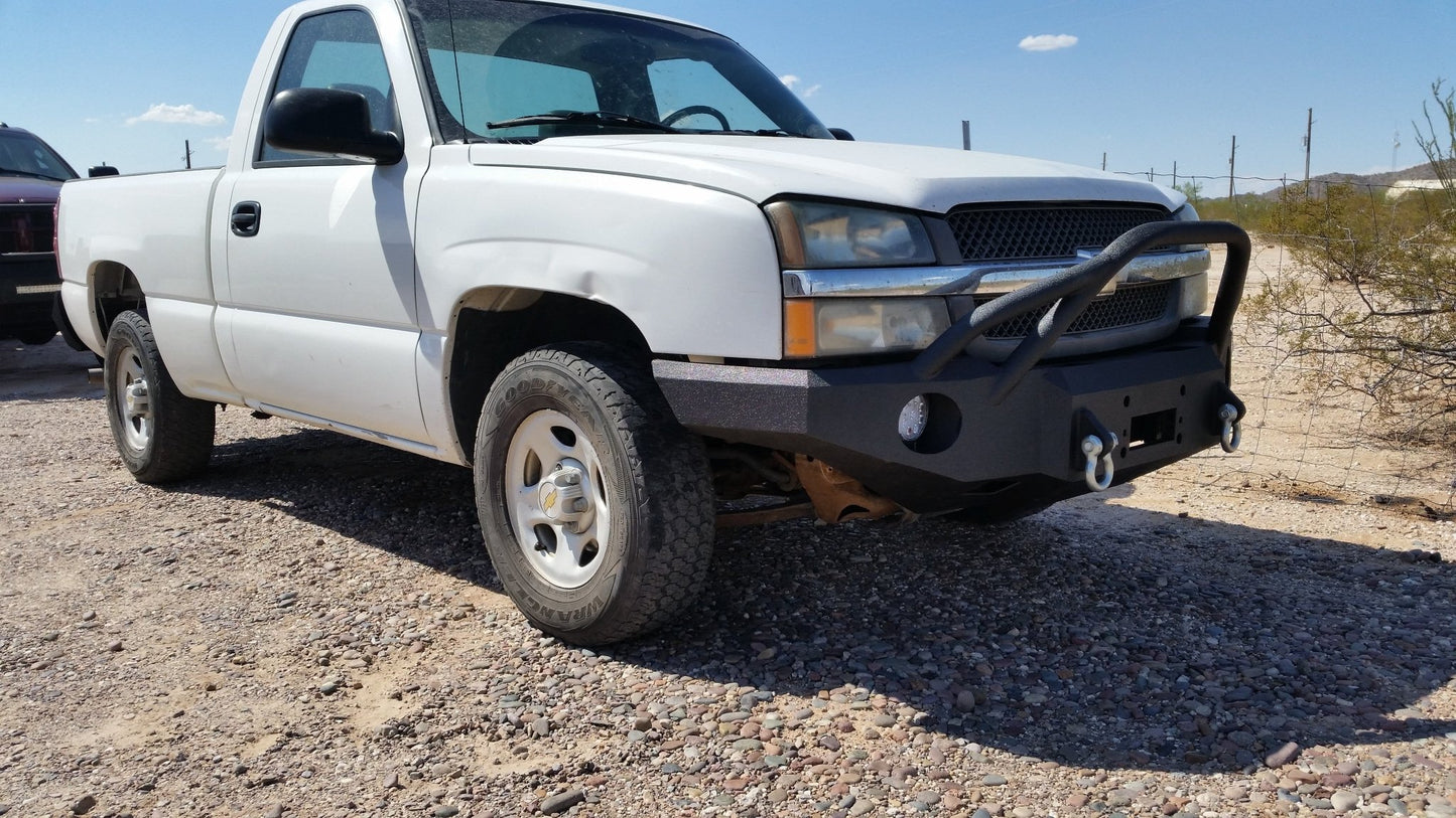 2003-2007 Chevrolet Silverado 1500 Front Bumper - Iron Bull BumpersFRONT IRON BUMPER