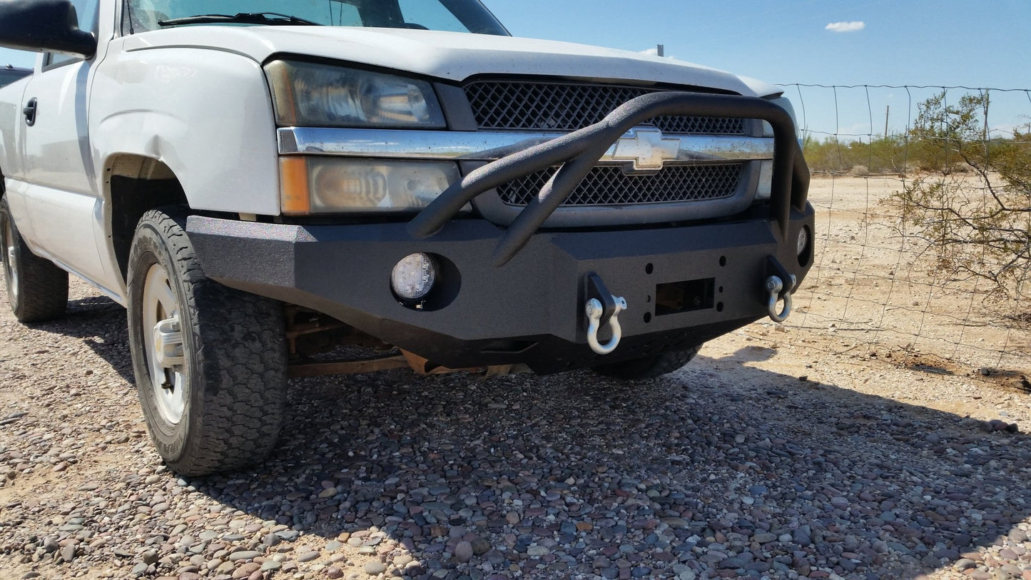 2003-2007 Chevrolet Silverado 1500 Front Bumper - Iron Bull BumpersFRONT IRON BUMPER