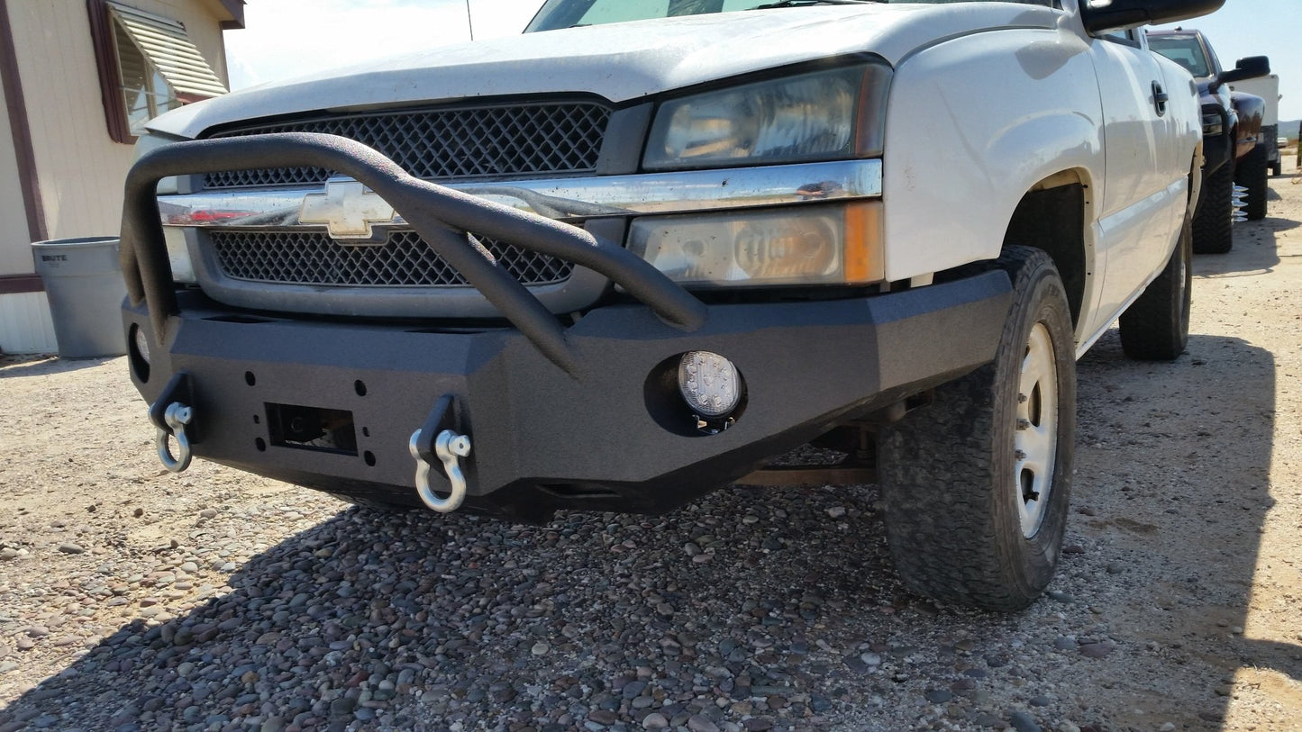 2003-2007 Chevrolet Silverado 1500 Front Bumper - Iron Bull BumpersFRONT IRON BUMPER