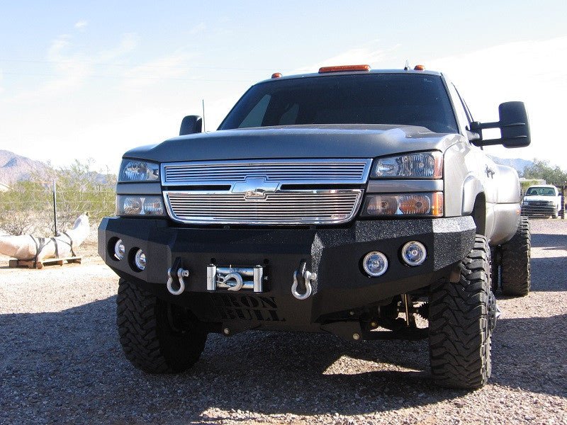 2003-2007 Chevrolet Silverado 2500/3500 Front Bumper - Iron Bull BumpersFRONT IRON BUMPER