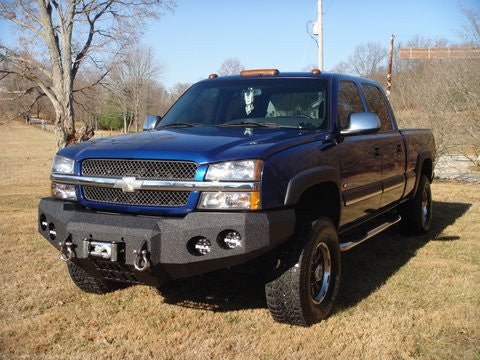 2003-2007 Chevrolet Silverado 2500/3500 Front Bumper - Iron Bull BumpersFRONT IRON BUMPER