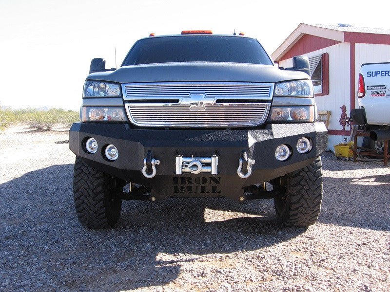 2003-2007 Chevrolet Silverado 2500/3500 Front Bumper - Iron Bull BumpersFRONT IRON BUMPER