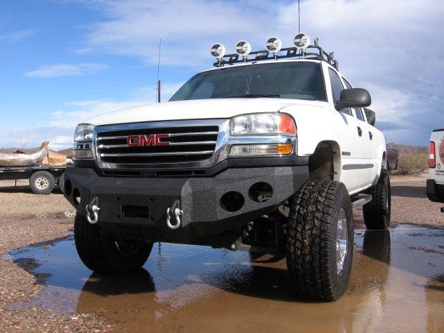 2003-2007 GMC Sierra 2500/3500 Front Bumper - Iron Bull BumpersFRONT IRON BUMPER