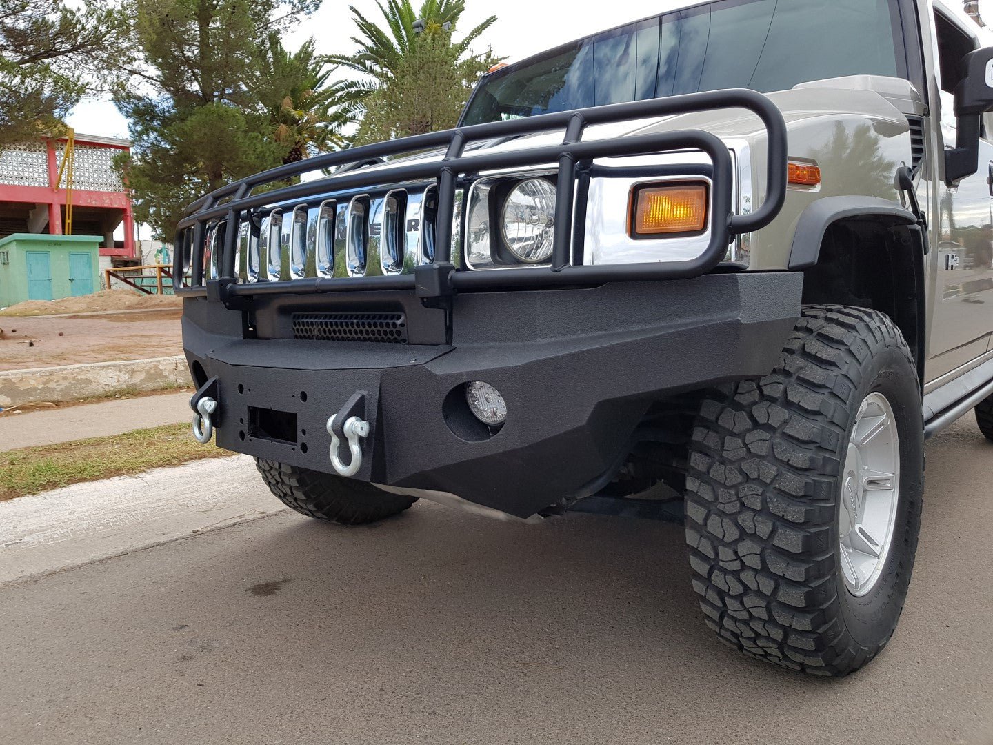 2003-2009 Hummer H2 Front Bumper - Iron Bull BumpersFRONT IRON BUMPER