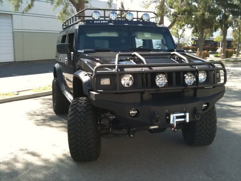 2003-2009 Hummer H2 Front Bumper - Iron Bull BumpersFRONT IRON BUMPER