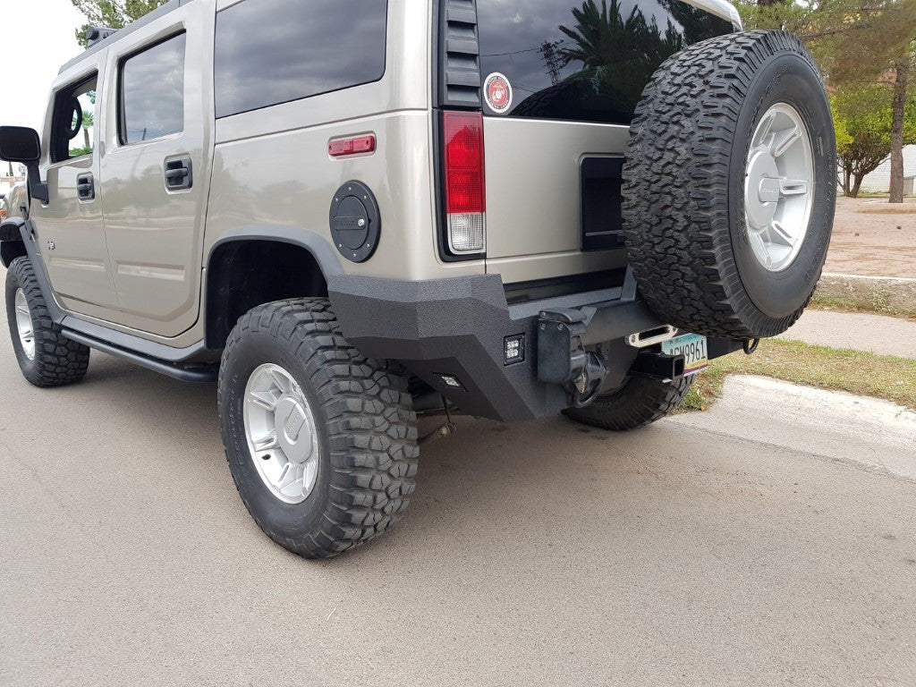 2003-2009 Hummer H2 Rear Bumper - Iron Bull BumpersREAR IRON BUMPER