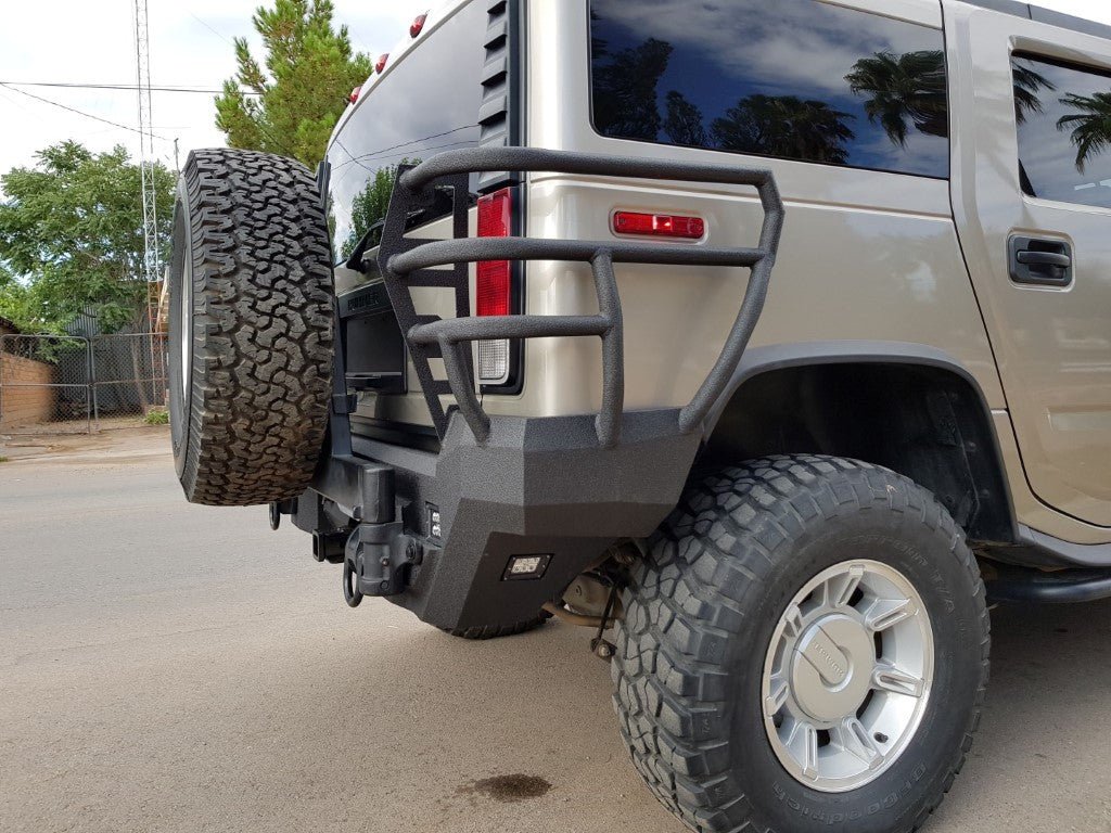 2003-2009 Hummer H2 Rear Bumper - Iron Bull BumpersREAR IRON BUMPER