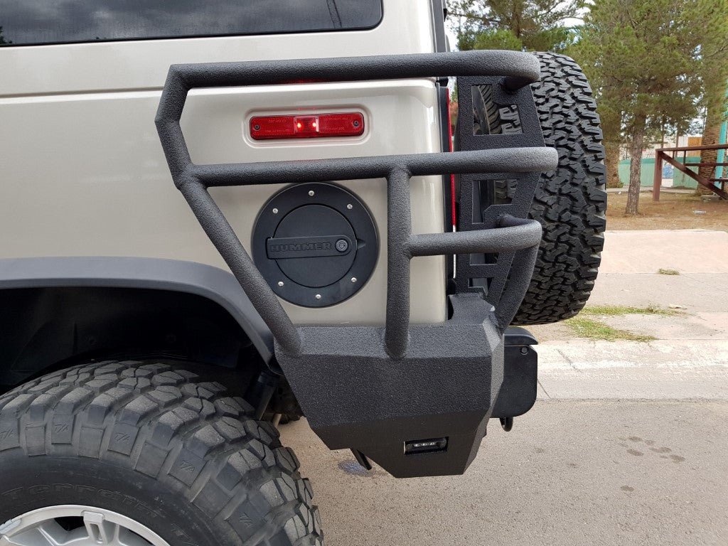 2003-2009 Hummer H2 Rear Bumper - Iron Bull BumpersREAR IRON BUMPER