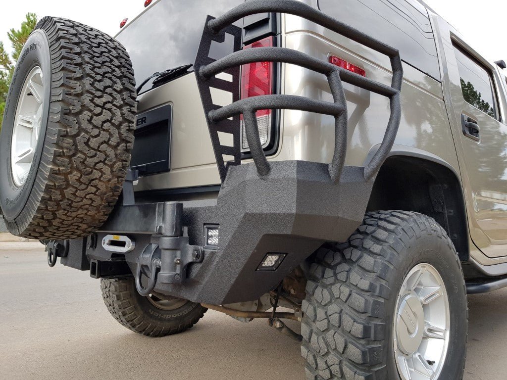 2003-2009 Hummer H2 Rear Bumper - Iron Bull BumpersREAR IRON BUMPER