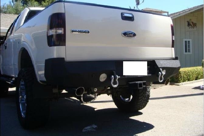 2004-2008 Ford F150 Rear Bumper | Parking Sensor Cutouts Available - Iron Bull BumpersREAR IRON BUMPER