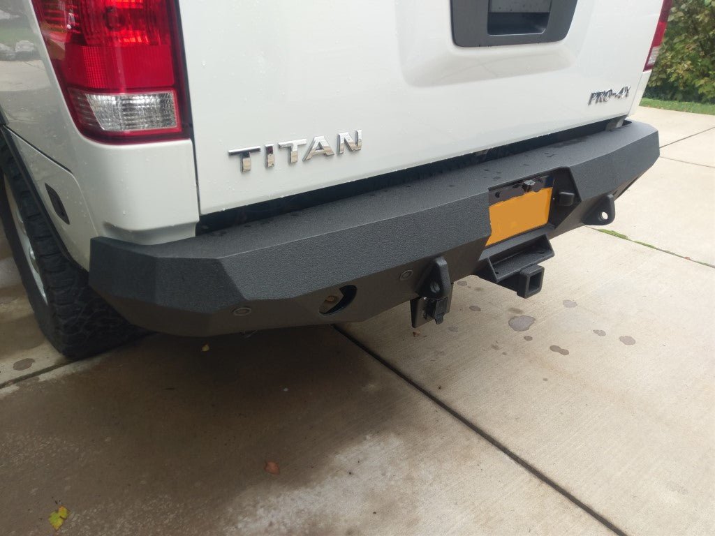 2004-2015 Nissan Titan Rear Bumper | Parking Sensor Cutouts Available - Iron Bull BumpersREAR IRON BUMPER