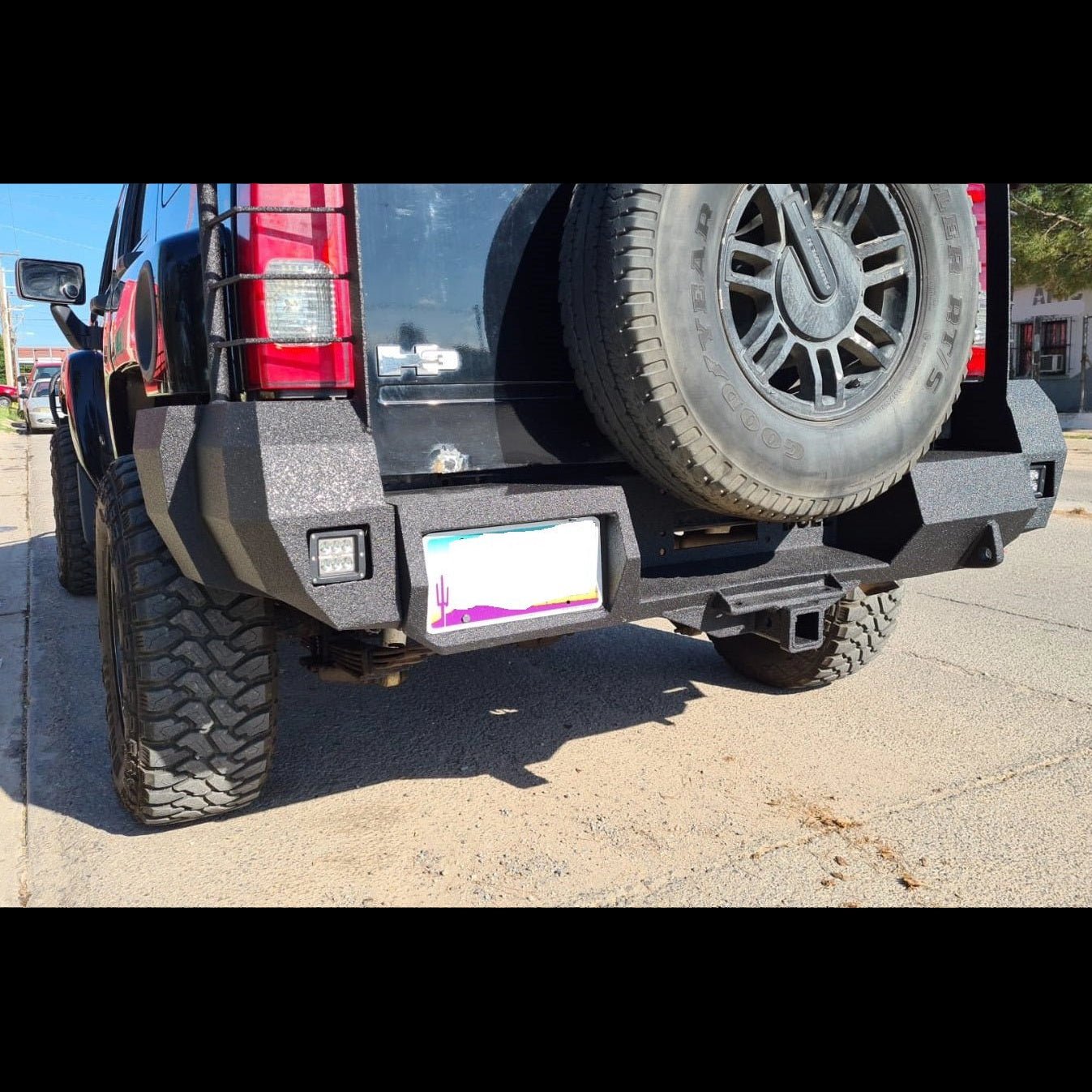 2005-2010 Hummer H3 (ONLY) Rear Bumper - Iron Bull BumpersREAR IRON BUMPER