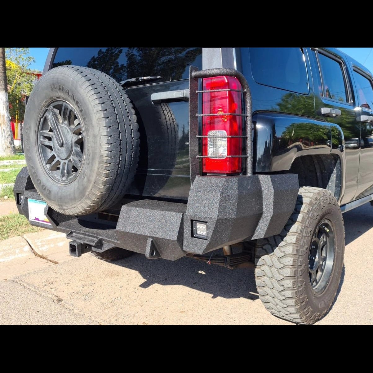 2005-2010 Hummer H3 (ONLY) Rear Bumper - Iron Bull BumpersREAR IRON BUMPER