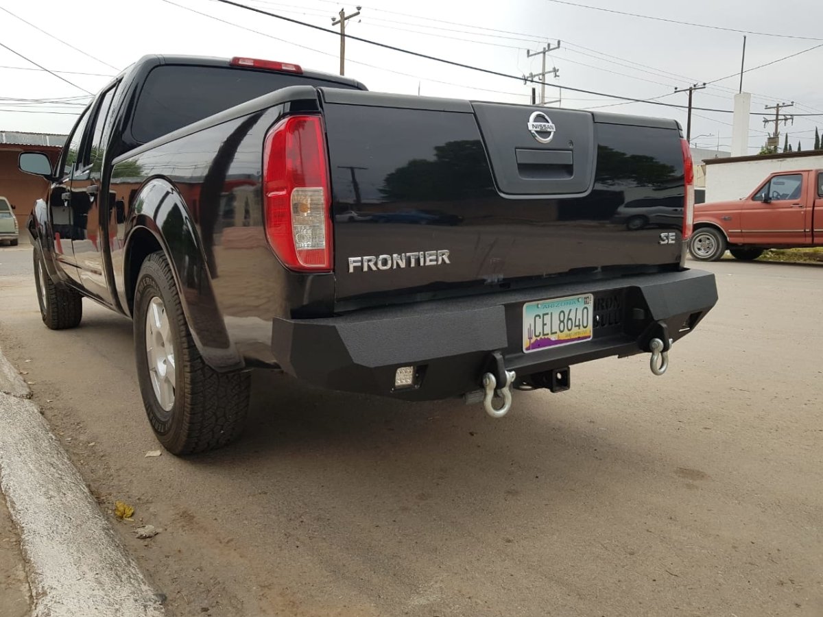 2005-2021 Nissan Frontier Rear Bumper | Parking Sensor Cutouts Available - Iron Bull BumpersREAR IRON BUMPER