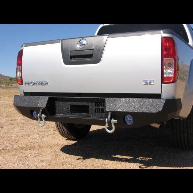 2005-2021 Nissan Frontier Rear Bumper | Parking Sensor Cutouts Available - Iron Bull BumpersREAR IRON BUMPER