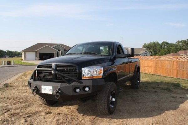 2006-2008 Dodge 1500 Front Bumper - Iron Bull BumpersFRONT IRON BUMPER