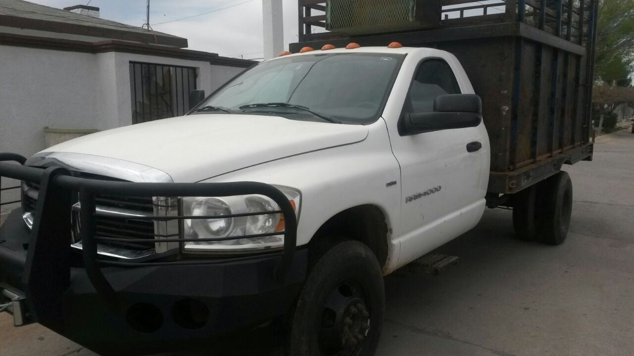 2006-2009 Dodge 4500/5500 Front Bumper With Fender Flare Adapters - Iron Bull BumpersFRONT IRON BUMPER