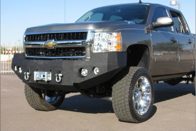 2007-2010 Chevrolet Silverado 2500/3500 Front Bumper - Iron Bull BumpersFRONT IRON BUMPER