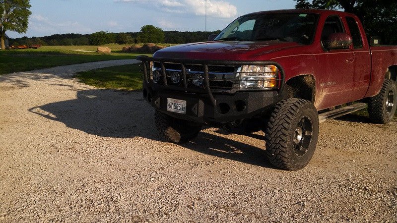 2007-2013 Chevrolet Silverado 1500 Front Bumper - Iron Bull BumpersFRONT IRON BUMPER