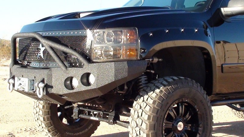 2007-2013 Chevrolet Silverado 1500 Front Bumper - Iron Bull BumpersFRONT IRON BUMPER