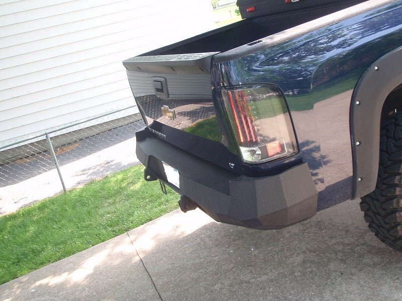 2007-2013 Chevrolet Silverado 1500 Rear Bumper | Parking Sensor Cutouts Available - Iron Bull BumpersREAR IRON BUMPER