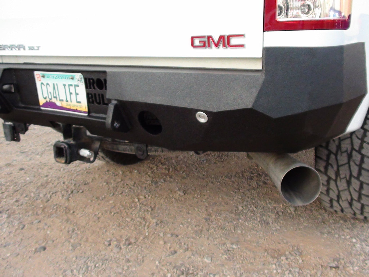 2007-2013 GMC Sierra 1500 Rear Bumper | Parking Sensor Cutouts Available - Iron Bull BumpersREAR IRON BUMPER